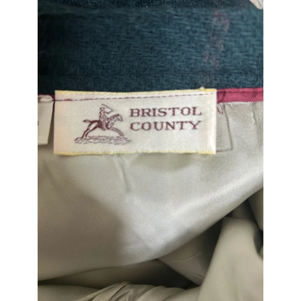 Vintage Bristol County‎ Wool Blend Plaid Pencil Skirt - Size 10